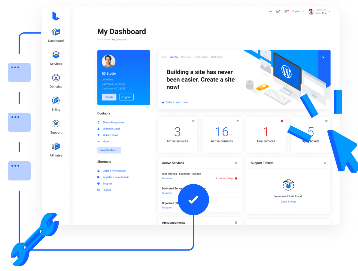 Simple domain management